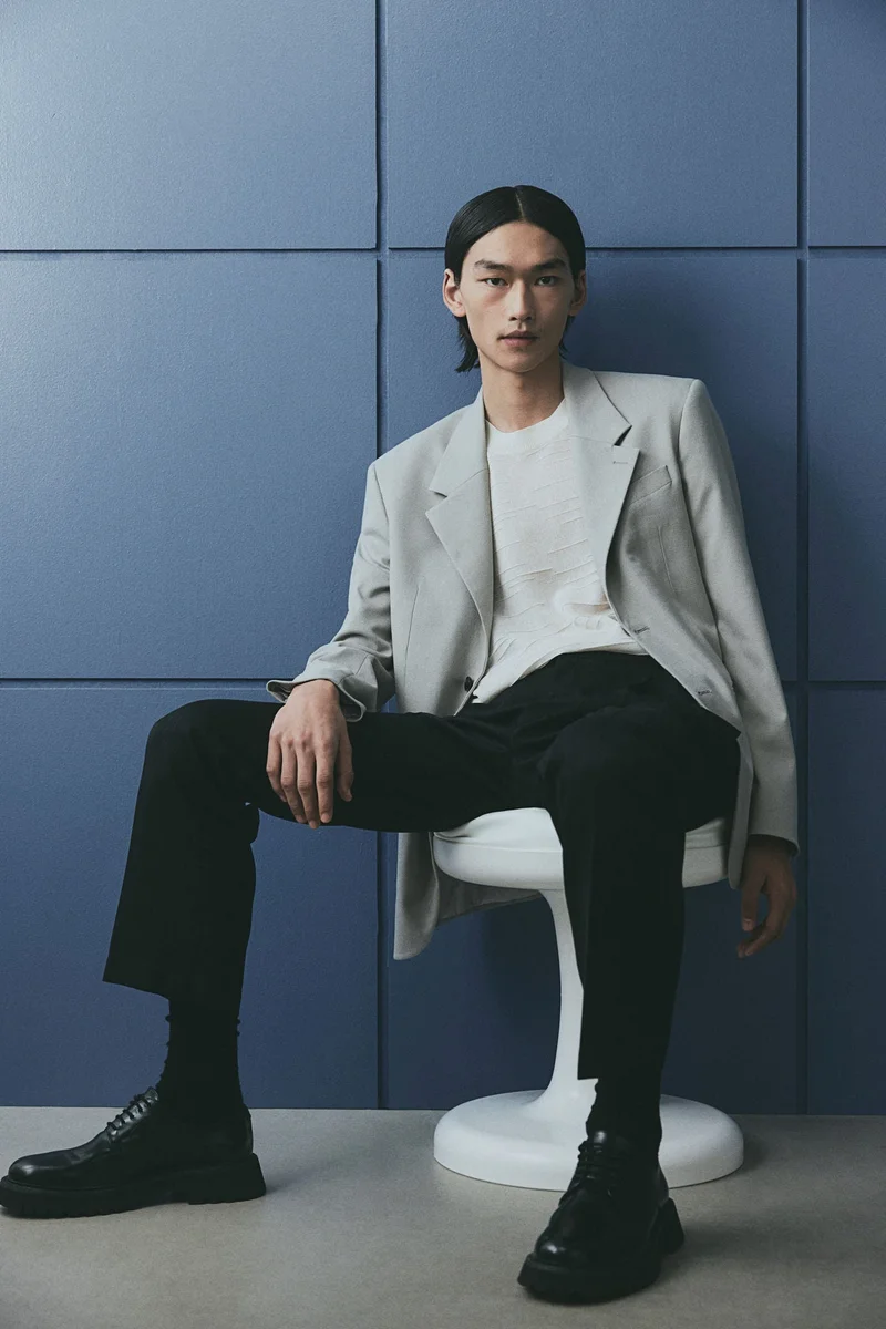 H&M  Regular Fit Crease-leg trousers for Men | Best Price UAE